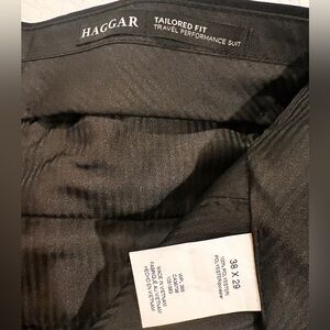 Haggar Black Tailored Fit Dress Pants